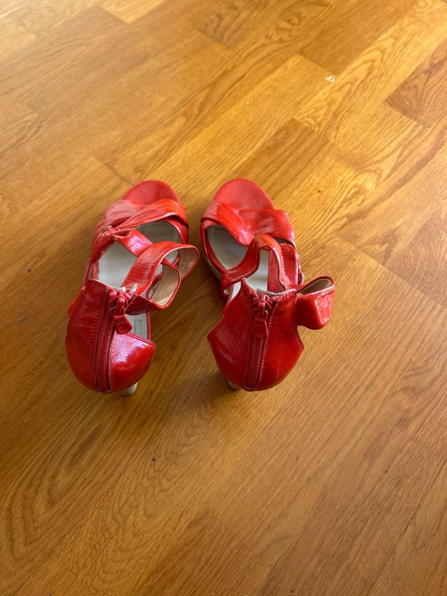 Sandalias Tacón Rojo Nero Giardini