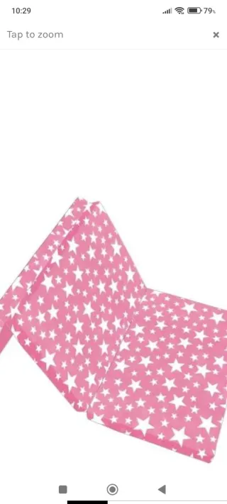 Colchón cuna viaje rosa estrellas