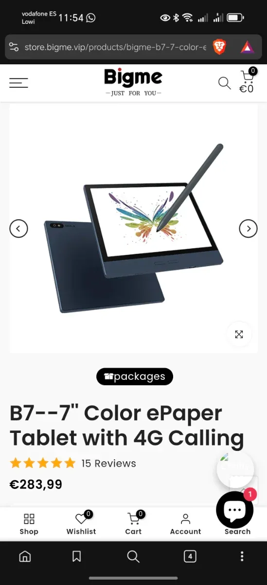 Libro electrónico Bigme B7 Color 4G