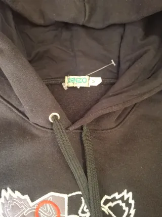 Sudadera Kenzo Negra con Diseño Tigre