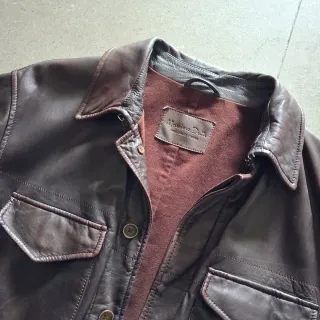 Chaqueta Piel Hombre Massimo Dutti vintage