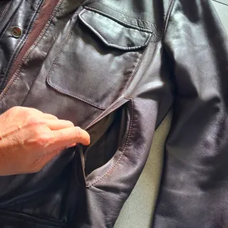 Chaqueta Piel Hombre Massimo Dutti vintage