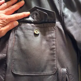 Chaqueta Piel Hombre Massimo Dutti vintage