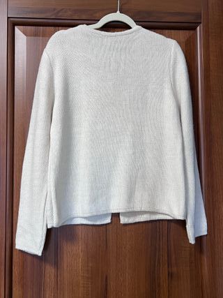 Cardigan donna comodo e caldo - Panna