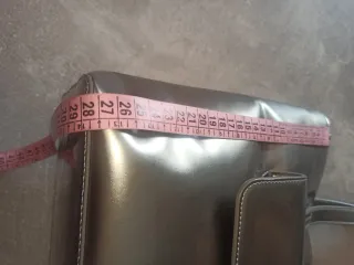 Borsa a spalla Moschino, argentata