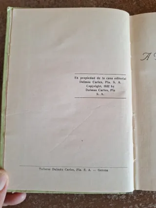 Seguno libro. Libro antiguo