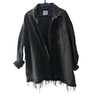 Cazadora vaquera negra Zara #Zara