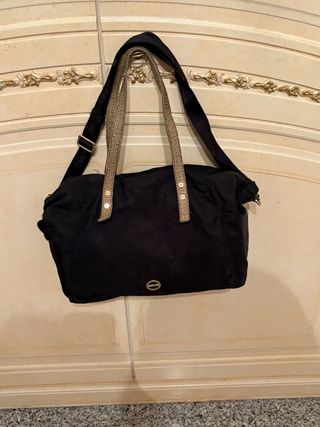 Borbonese shopper nera e oro