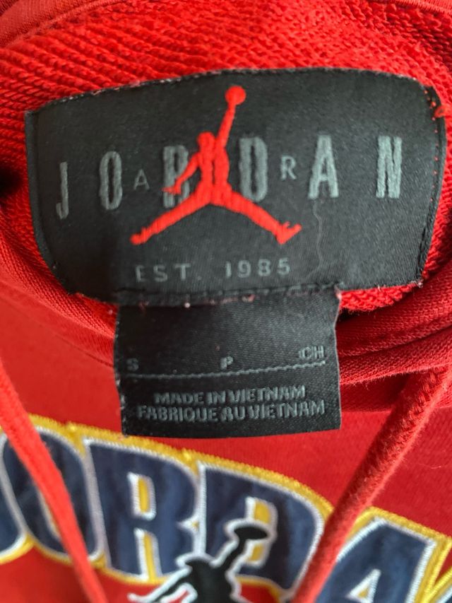 Sudadera Jordan Roja con Logo Jumpman