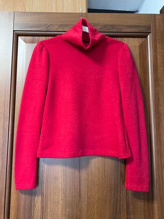 Maglione Piazza Italia donna avvitato rosso