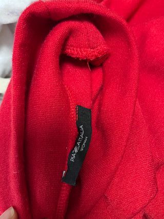 Maglione Piazza Italia donna avvitato rosso