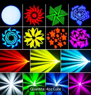 2 Teste Mobili LED 150W Luna DJ