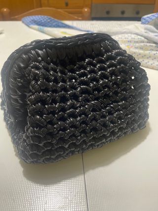 Clutch effetto pelle 16 cm