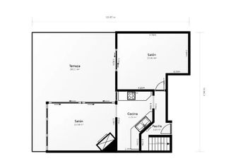 Ático en venta en Can Roca-Muntanyeta en Castelldefels