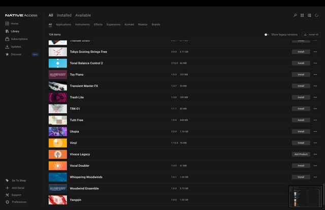 Cuenta Native Instruments (Kontakt, Maschine)