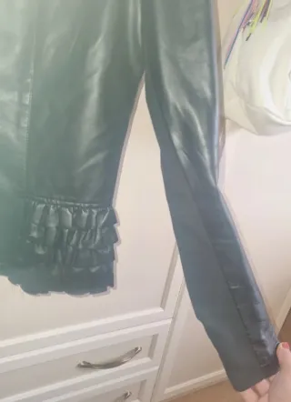 Giubbotto pelle con rouches Rinascimento L