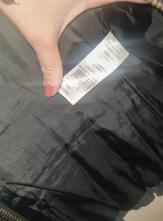 Giubbotto pelle con rouches Rinascimento L