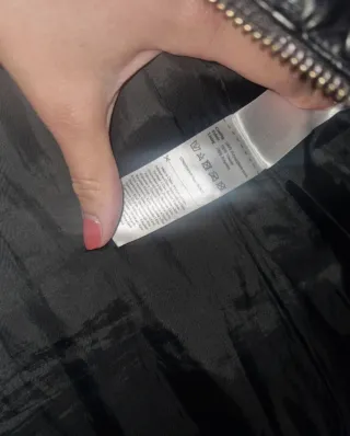 Giubbotto pelle con rouches Rinascimento L