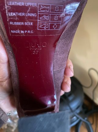 Liu Jo scamosciate color melanzana 37