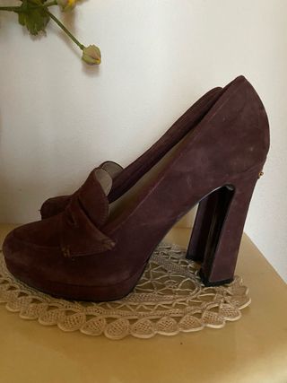 Liu Jo scamosciate color melanzana 37