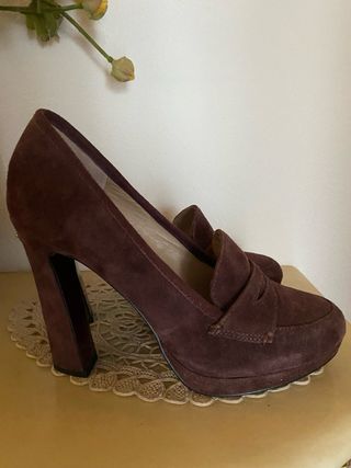 Liu Jo scamosciate color melanzana 37