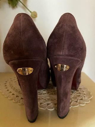 Liu Jo scamosciate color melanzana 37