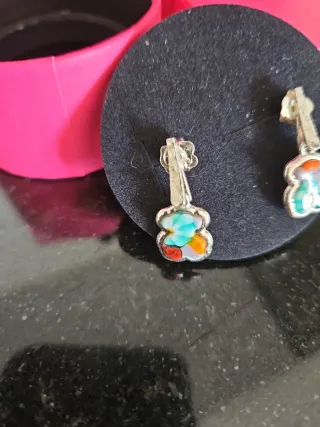 Pendientes Tous Plata y Piedras Multicolor