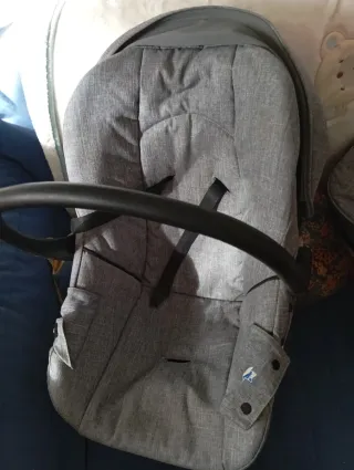 Carrito bebé 3 piezas gris