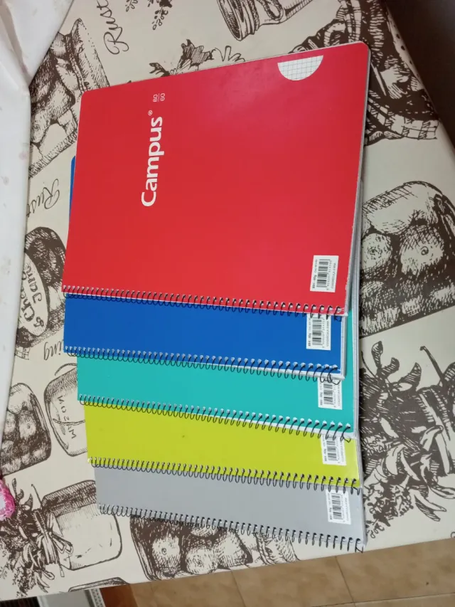 Lote 5 libretas espiral Campus