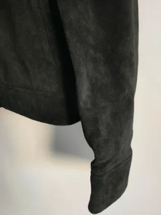 Chaqueta Zara ante búfalo negra