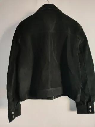 Chaqueta Zara ante búfalo negra