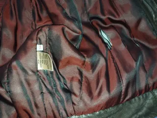 Cazadora de cuero marrón