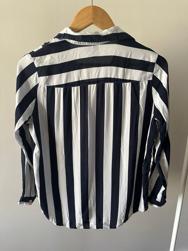 Camisa H&M Rayas Blanco y Negro