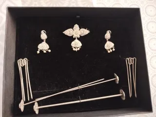 Aderezo Fallera Niña Plata