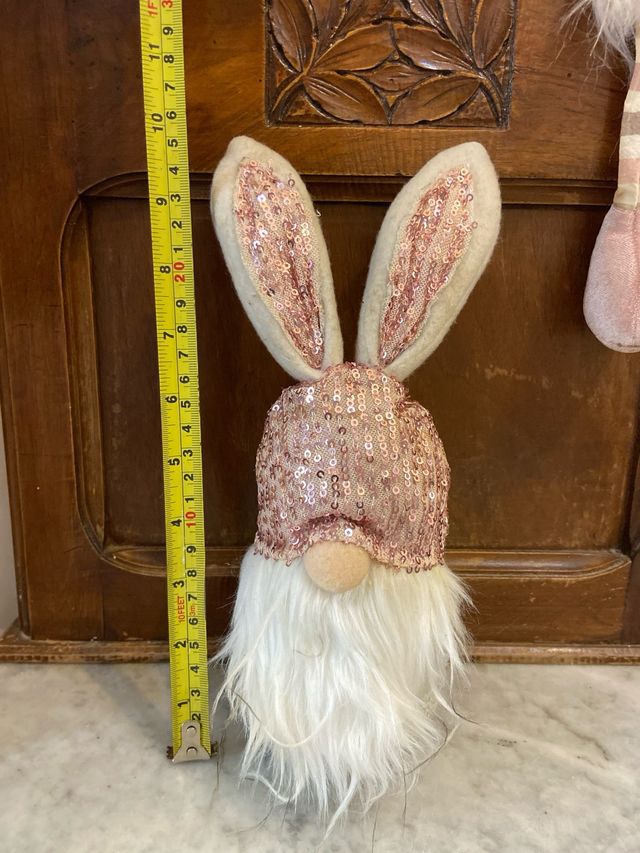 2 Gnomi Decorativi con Paillettes