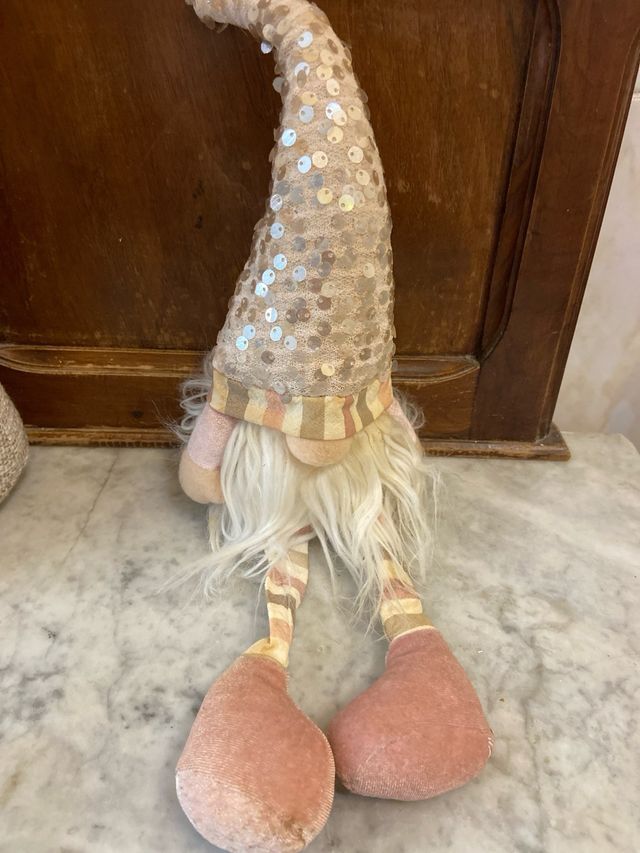 2 Gnomi Decorativi con Paillettes