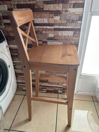 Sgabello Alto in Legno Ingolf Ikea