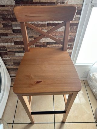 Sgabello Alto in Legno Ingolf Ikea