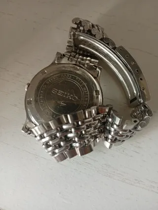 Reloj Seiko Automático Plata y Blanco