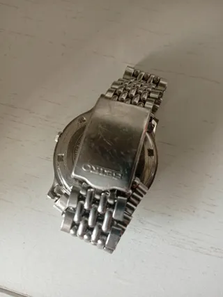 Reloj Seiko Automático Plata y Blanco