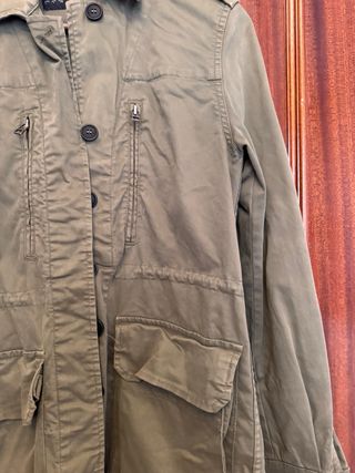 Parka Zara verde militar