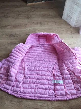 Chaqueta acolchada niña rosa