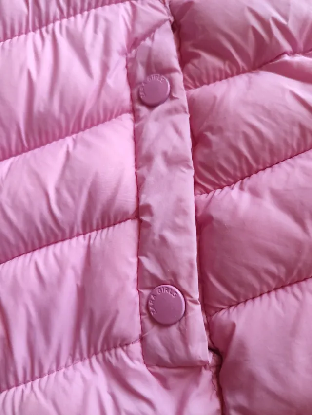 Chaqueta acolchada niña rosa