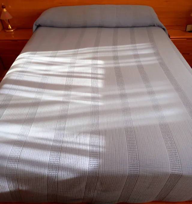 Colcha Azul de Algodón