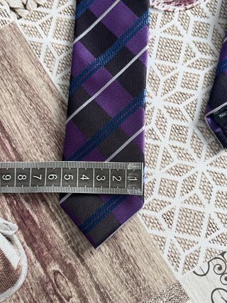 Cravatta slim uomo 5 cm fantasia righe