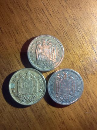 Lote Monedas 1 Peseta 1953 1963 1966