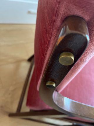 Sillón antiguo midle century tapizado original