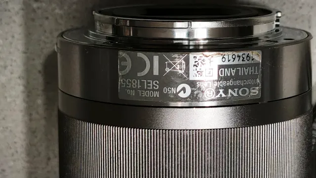 Obiettivo Sony 18-55mm f/3.5-5.6