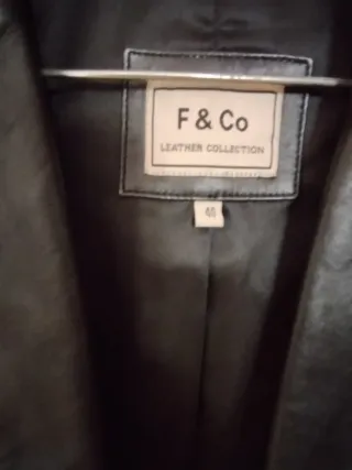 Chaqueta de piel F&Co Talla 40 (M/L) como nueva