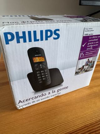 Teléfono Inalámbrico Philips Negro